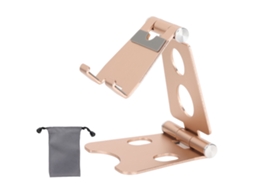 Suporte Para Telefone E Tablet, Suporte Estável Ajustável Em Ângulos Múltiplos, Base De Transmissão Ao Vivo Para Mesa De Ligação De Alumínio