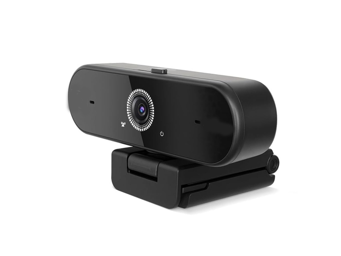 Webcam Usb 4k Com Correção De Pouca Luz E Microfone Ia Com Redução De Ruído