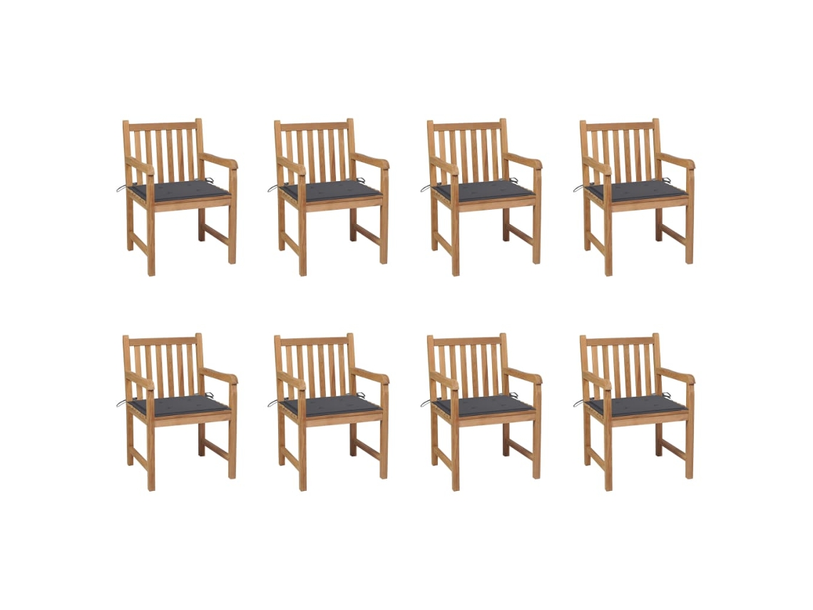 Garden Chair, Garden Chairs Vidaxl Antracite Madeira (n/a)