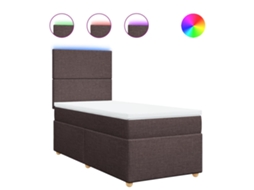 Box Spring Bed, Box Spring Beds Vidaxl Marrom Tecido (90 X 200 Cm)