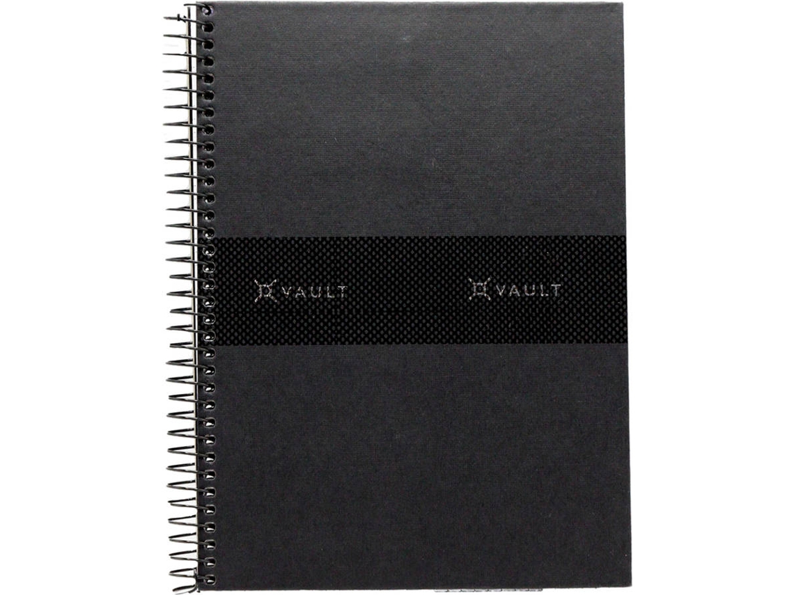 Caderno Espiral ANCOR Vault (Pautado - 80 Folhas - A5 - Preto)