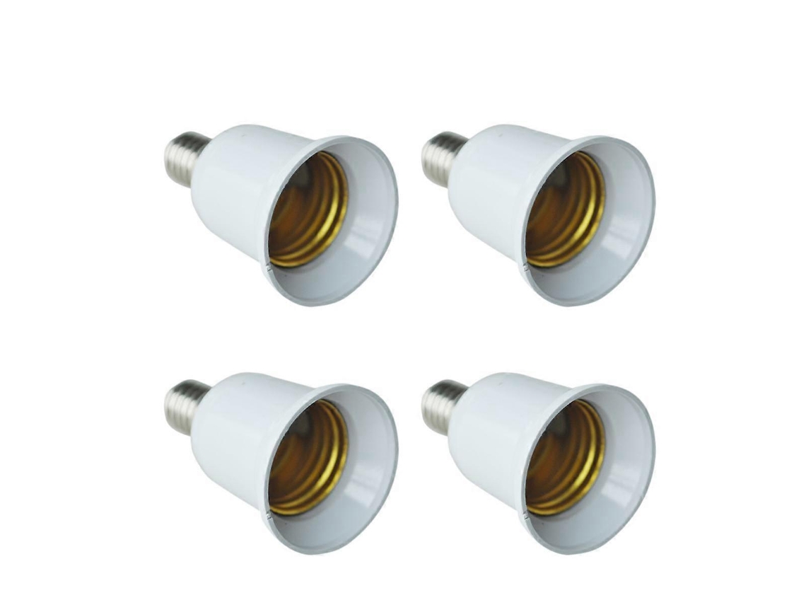 Adaptador De Lâmpada Led Cfl De Base De Extensão 4x E14 Para E27, Conversor De Base De Parafuso Brilvibera