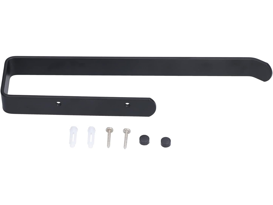 Suporte De Toalha E Papel Higiênico Em Liga Alumínio, Para Parede, Com Prateleira Extensível, Design Moderno E Estável