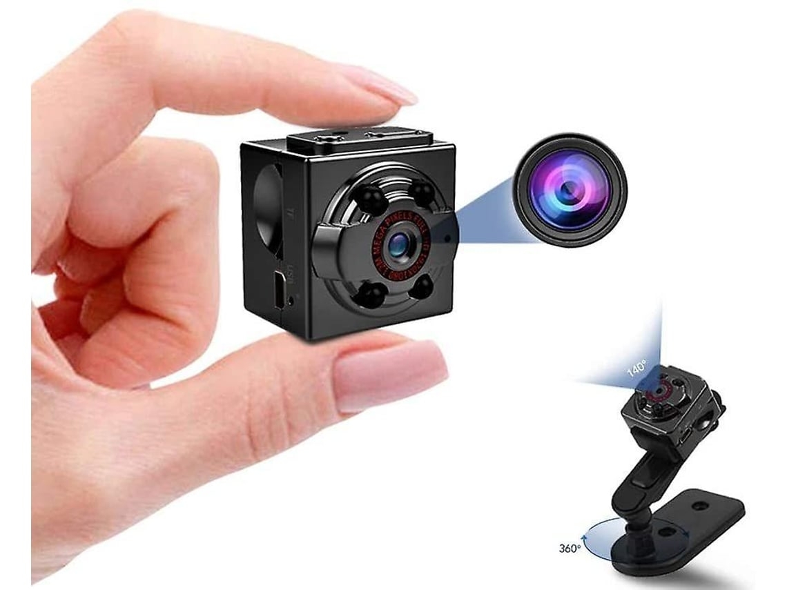 Mini Câmera Esportiva Dv 1080p Mini Câmera Secreta de Visão Noturna Mini Dvr Corporal Mini Mini Câmera Full Hd com Sensor de Movimentopreto USHION