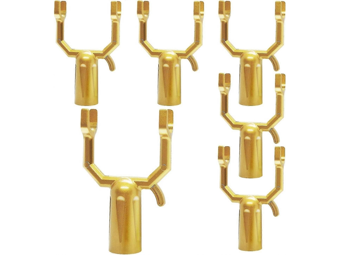 6 Piezas De Suporte De Rama De Metal, Kit De Enderezamiento Para Parras, Huertos Y Jardines, Material De Aluminio Resistente À Corrosão Oro