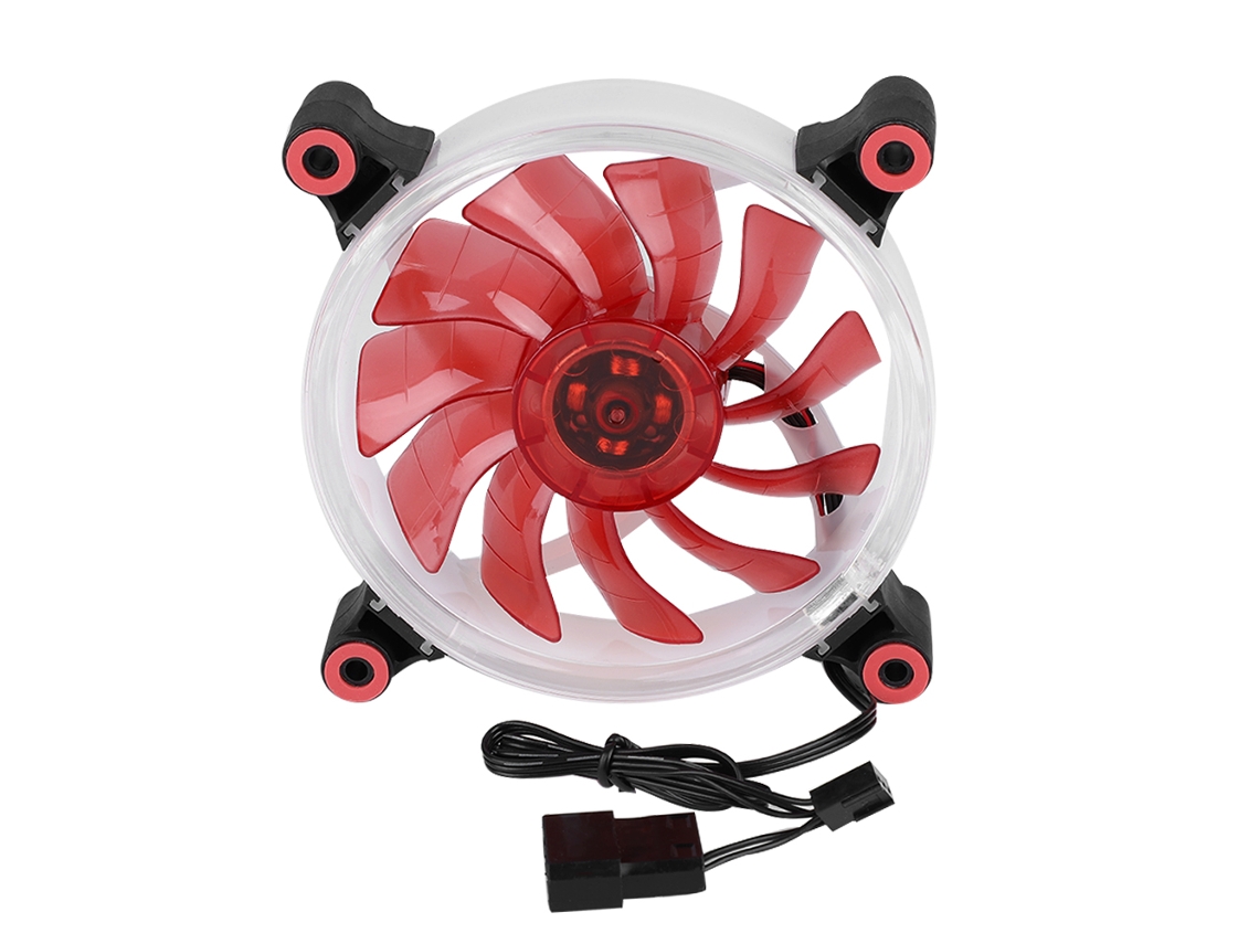 Fan L18 12v Dc 120mm Led Case Fan 4pin 3pin Cooler Fan Vermelho