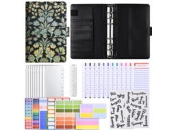 Texture Notebook For Budget Planning European Style, Macaron Green, Loose Leaf Cash Budget Journal With Luxury Gift Set