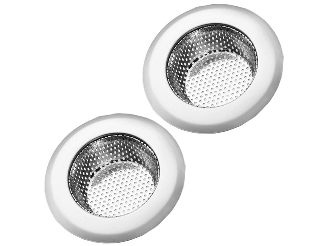 Conjunto De 2 Pias De Cozinha Em Aço Inoxidável, Com Ralo Prático