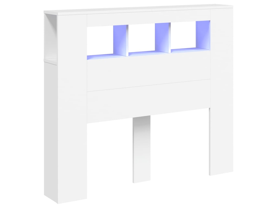 Cabeceira de cama com LEDs Branco MAISON EXCLUSIVE (120x18,5x103,5 cm)