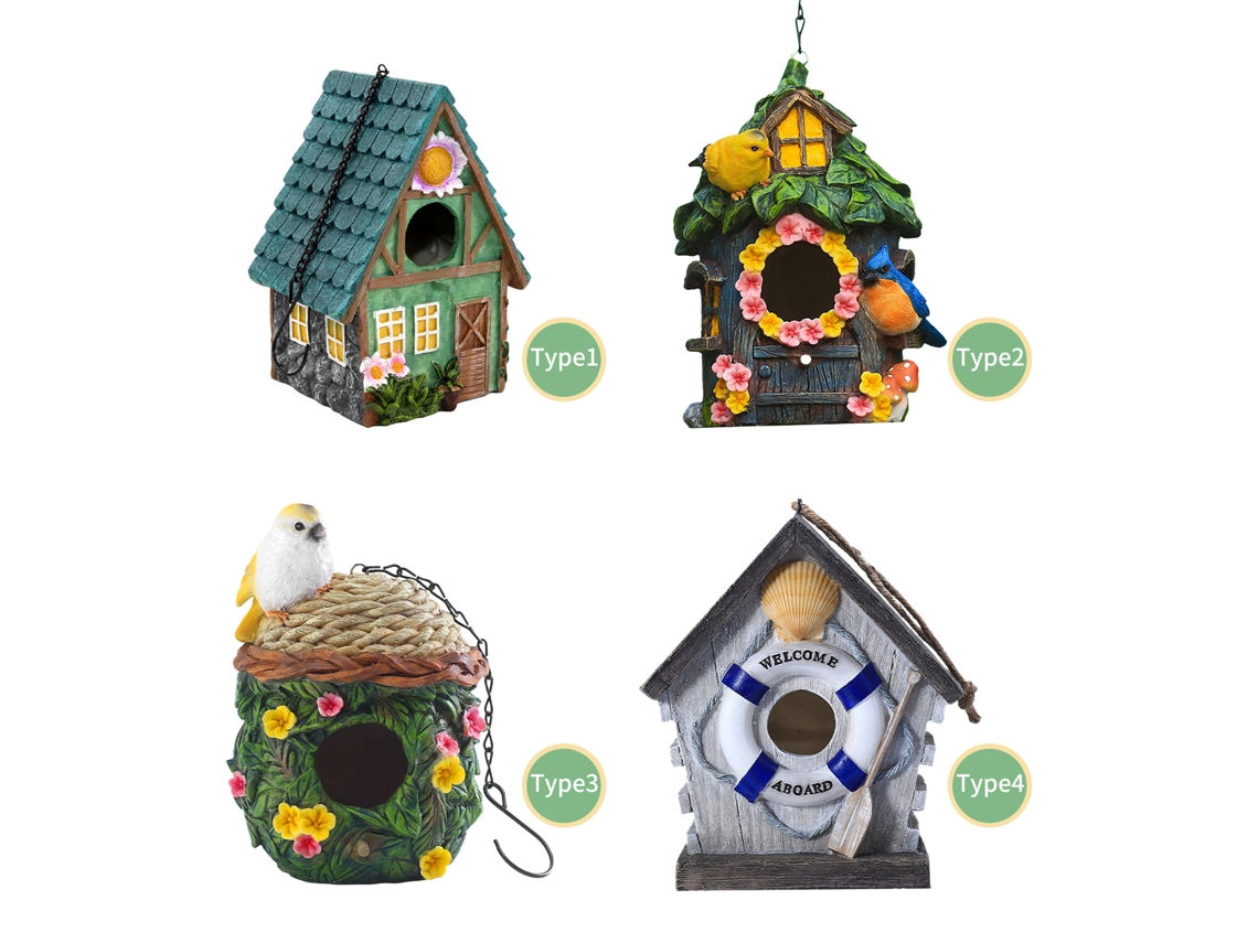 Pingente Gaiola Decorativo Fofo Resina Ninho