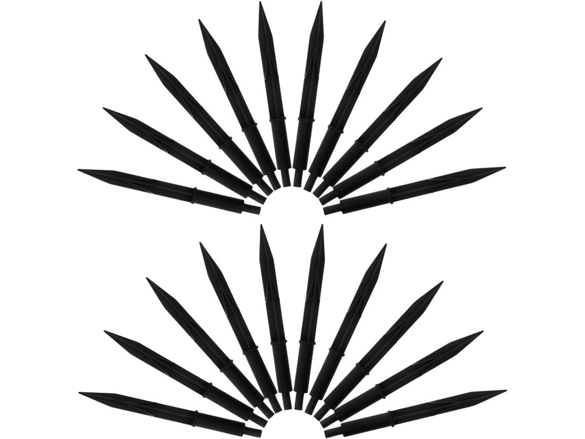 Estacas De Iluminação Solar Para Jardim, 20 Unidades, Plástico.