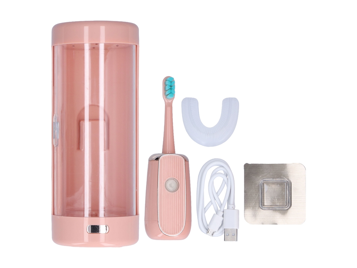 Escova de dentes elétrica ultrassônica USB recarregável IPX7 à prova d'água com caixa de esterilização S/MARCA