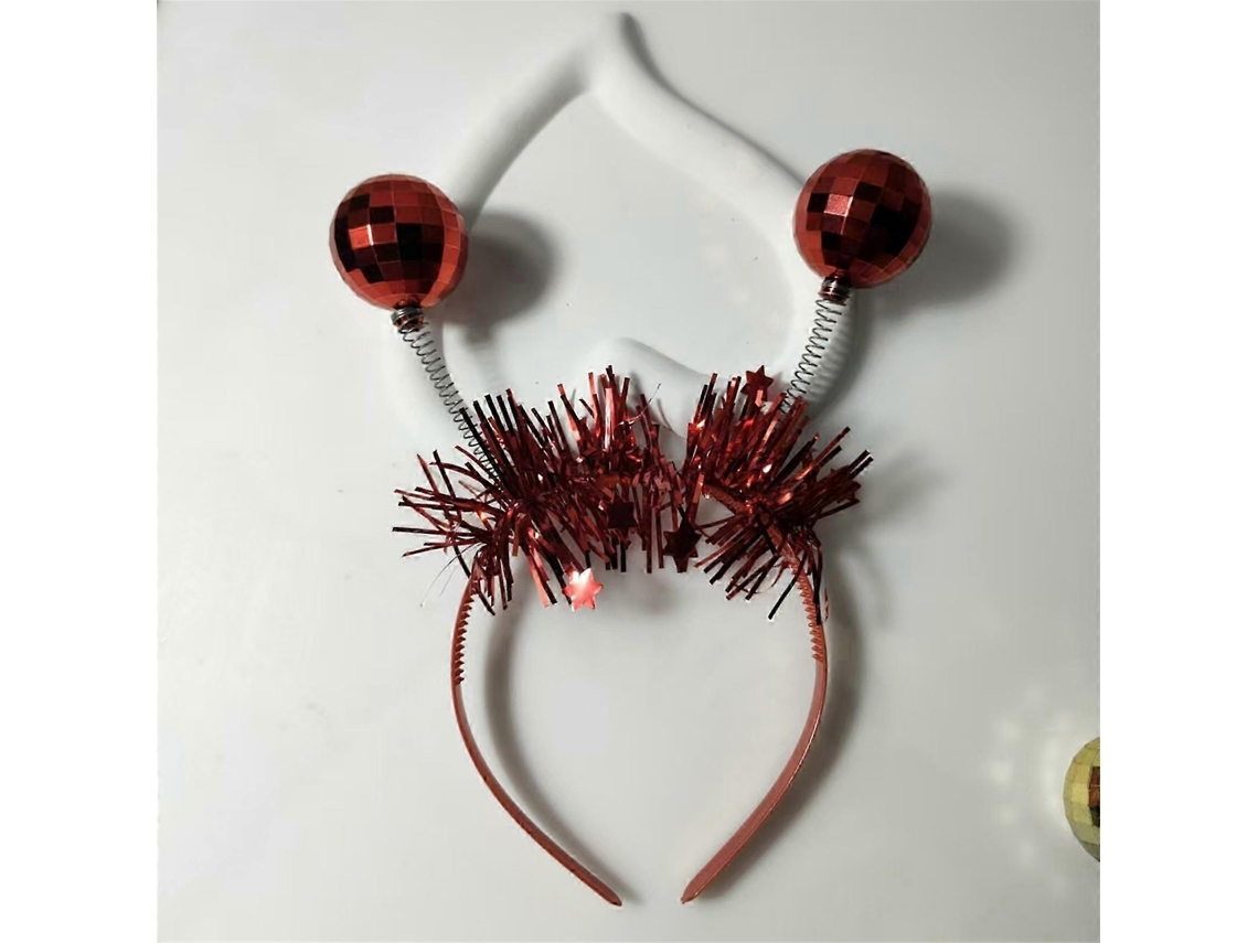 Faixa De Cabelo Com Forma De Estrela, Para Festas De Disco E Natalyellow
