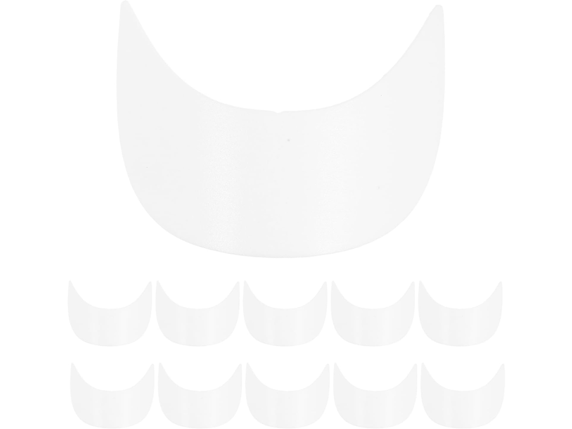 Inserções Para Viseira De Boné, 20 Peças, Brancas, 17,7 X 6 Cm, 2 Mm, Plástico Rígido, Acessórios Para Faça Você Mesmo