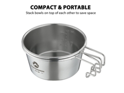Copo de Camping em Aço Inox Leve Compacto