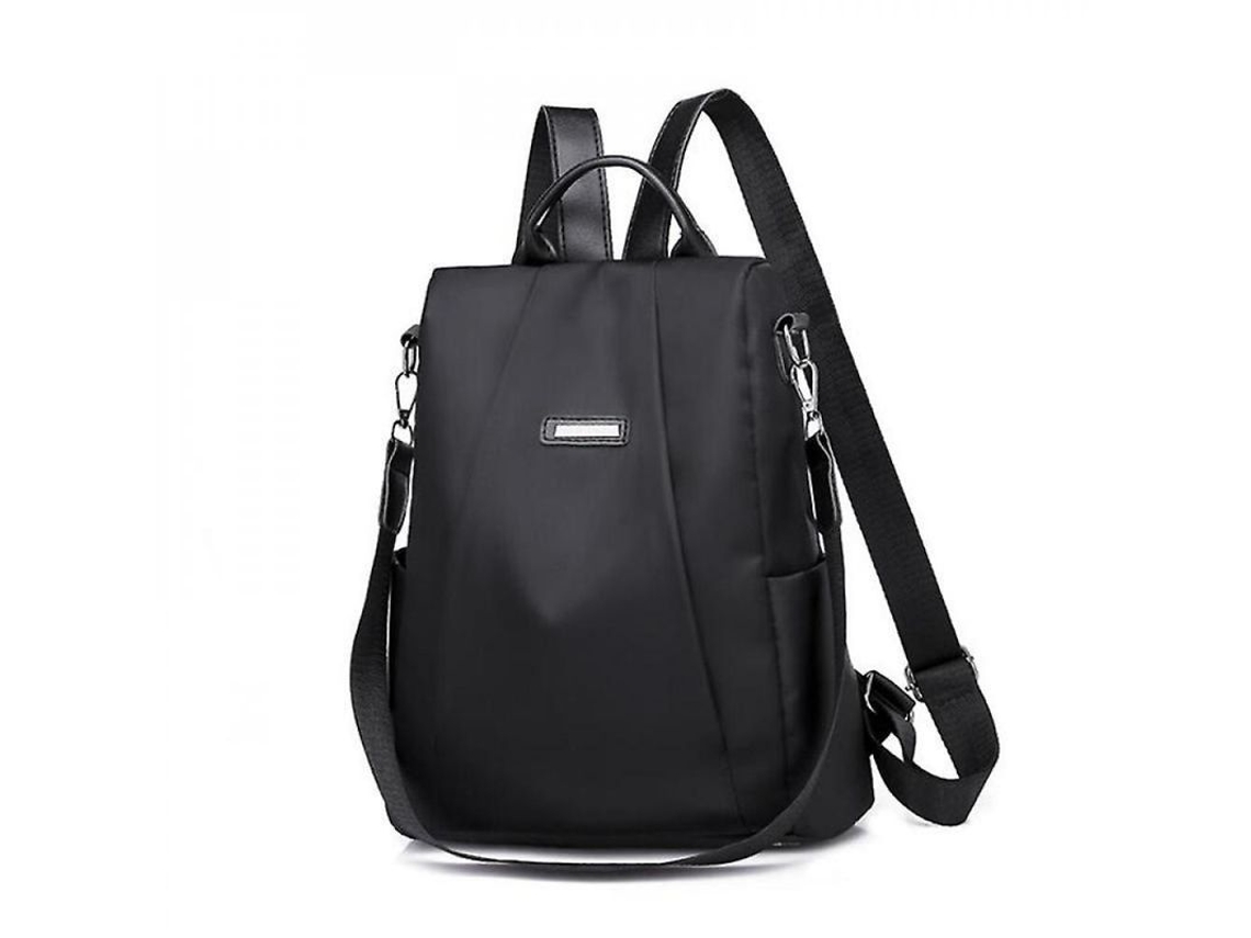 2026-mochila Antirrobo Portátil Para Mulher Mochila Casual De Lona Com Grande Capacidade Para Viagens Escolares Udj Negro
