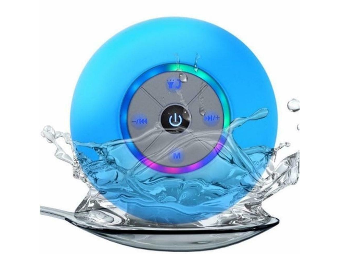 Caixa De Som Led Sem Fio Bluetooth À Prova Dágua, Rádio Fm, Mini Caixa De Som Para Chuveiro SUNNY SPACES