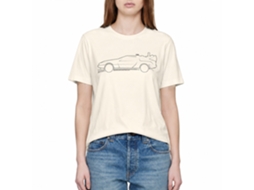 Rockinstone Back To The Future Movie Lines Solid Natural Adult T-shirt Size:l