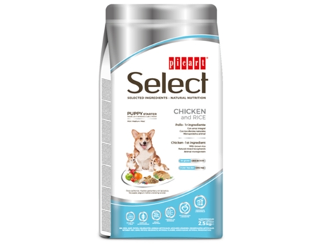 Ração PICART SELECT Puppy Starter Seca para Cachorro e Cadela Frango e Arroz (Quantidade: 2,5 kg)