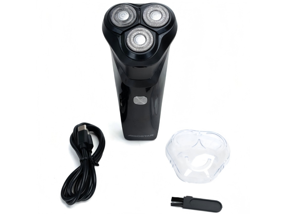 Barbeador Elétrico Aigostar para Homens, 3 Cabeças Flutuantes, Recarregável, Portátil SINI TECH STORE
