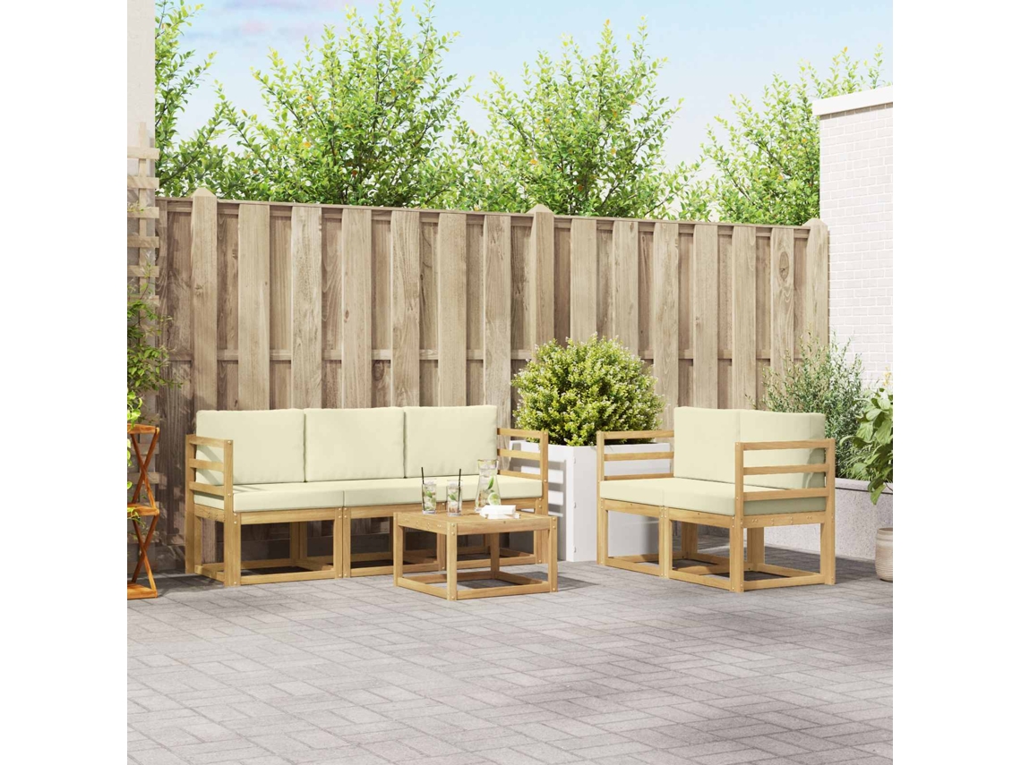 Vidaxl Conjunto De Sofás Para Exterior 6 Pcs
