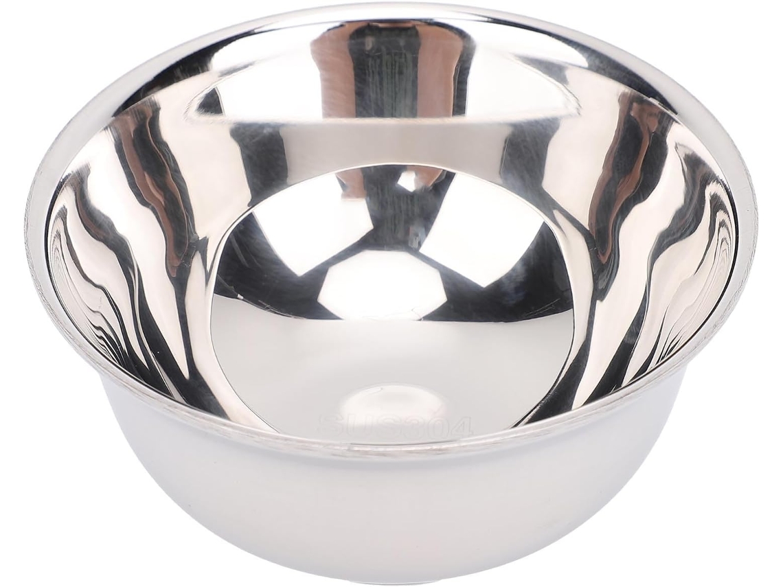 Tigela SFUSHOS de barbear, aço inox, boca larga