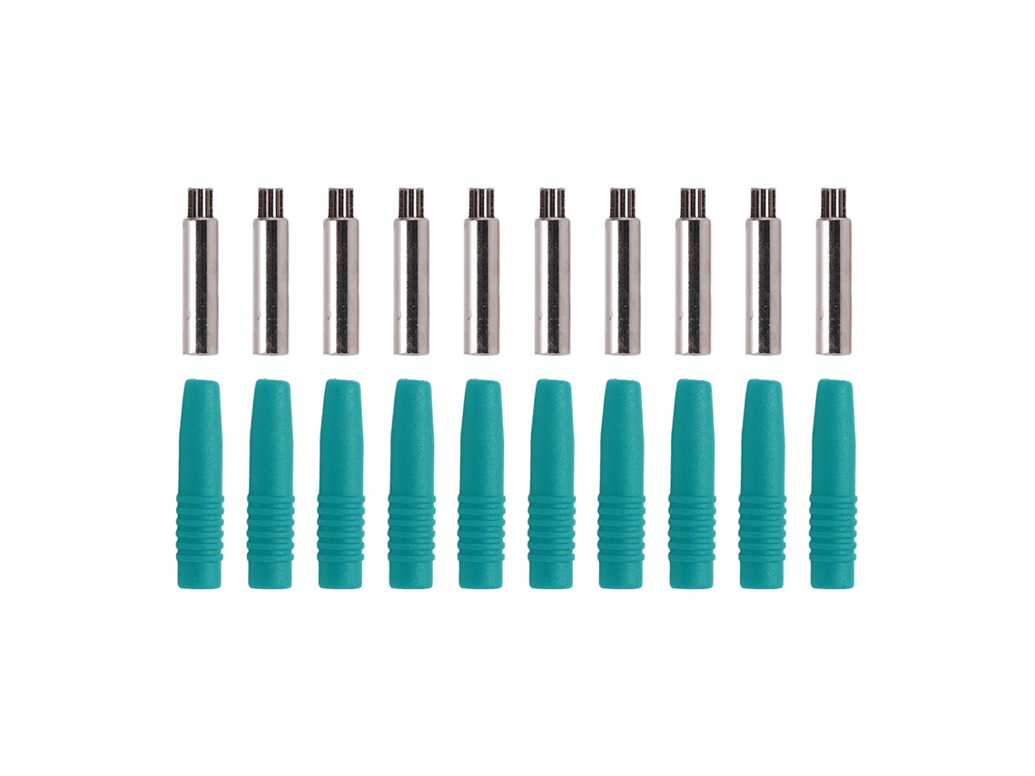 10pcs Plugue Banana Isolado 2mm com Protetor