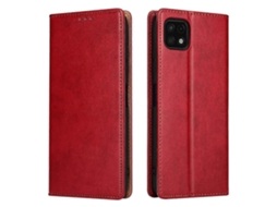 Capa Para Samsung Galaxy A22 5g Fierre Shann Em Couro Pu Com Textura De Couro.