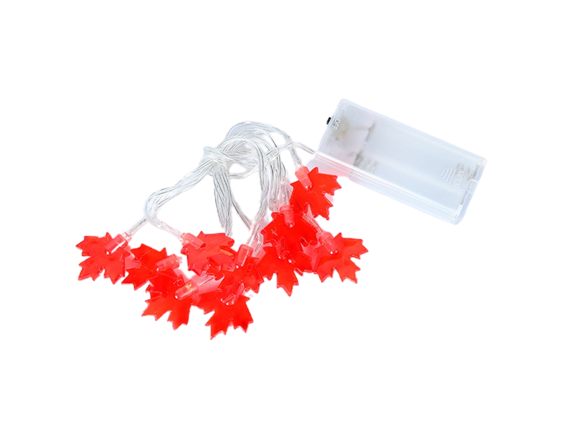 2026 decoraciones de Ação de Graças 3d Luzes de Cercis 3m 30 Led Bateria Guirnalda Outono Lar