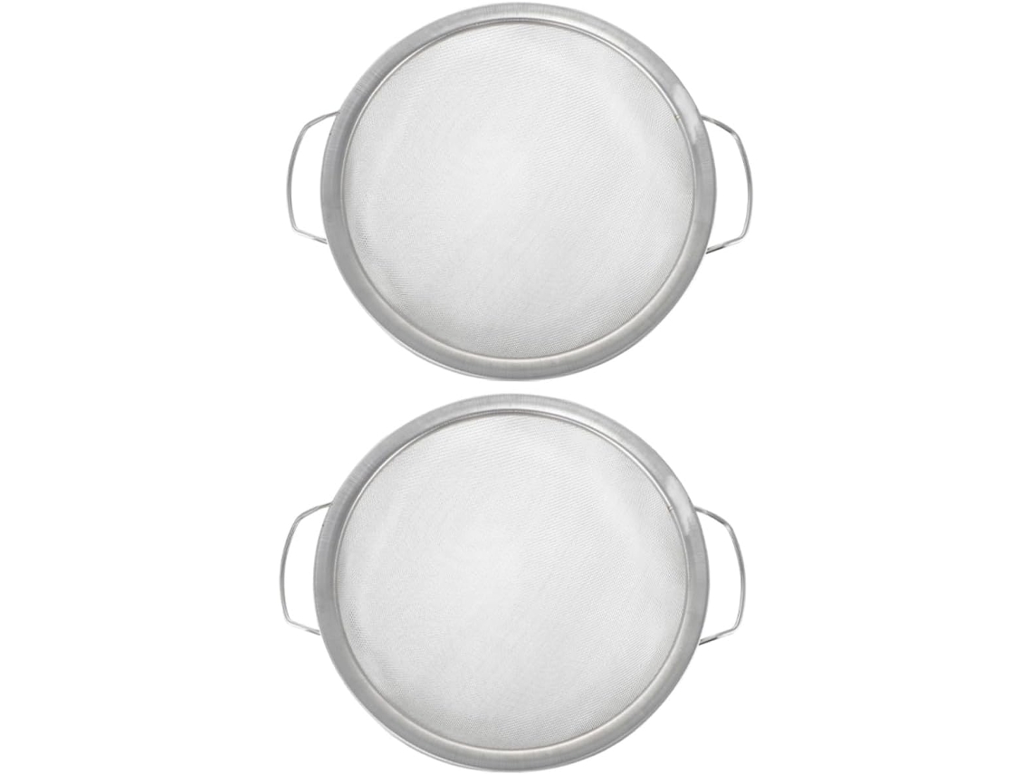 Conjunto De 2 Filtros De Tinta Em Aço Inoxidável, Malha Fina, Reutilizáveis.