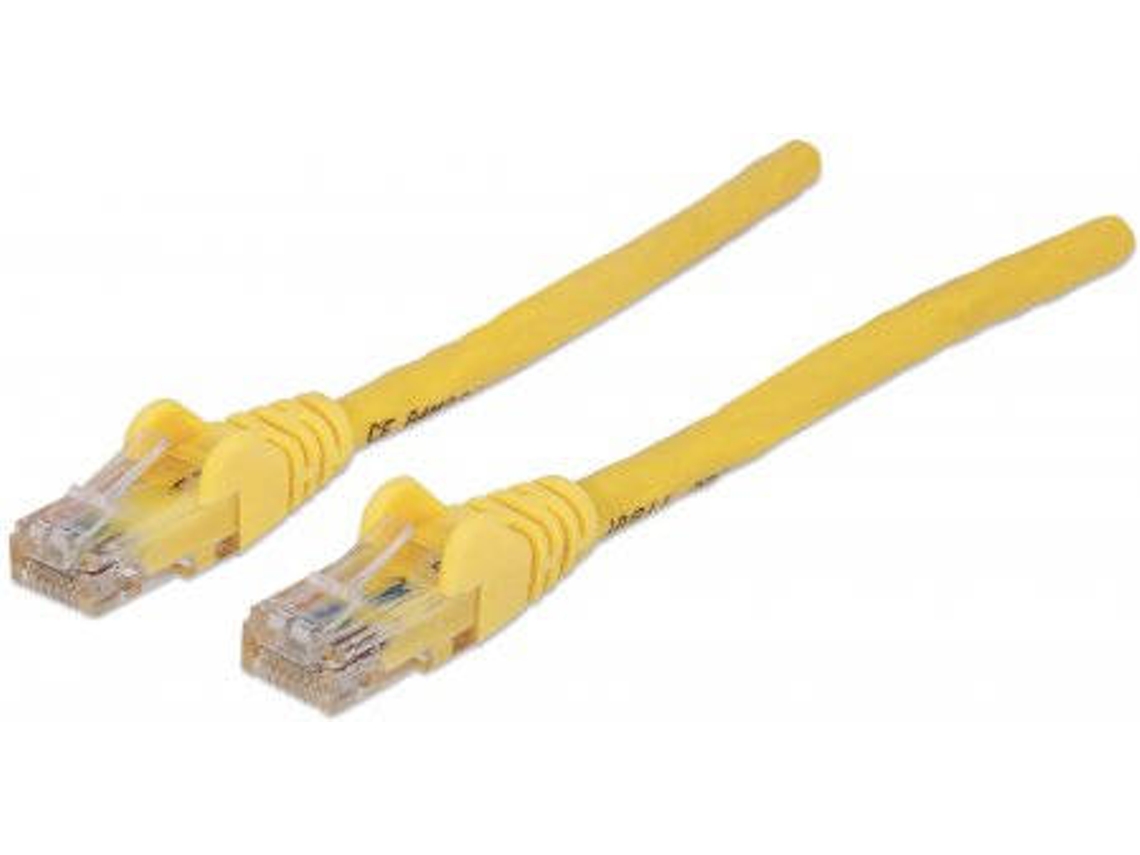 Cabo de Rede INTELLINET (RJ45 - 7.5 m - Amarelo)