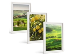 Conjunto De Pinturas Frutas Cítricas Italianas E Colinas Espelharte (3 Peças 40x60 Cm)