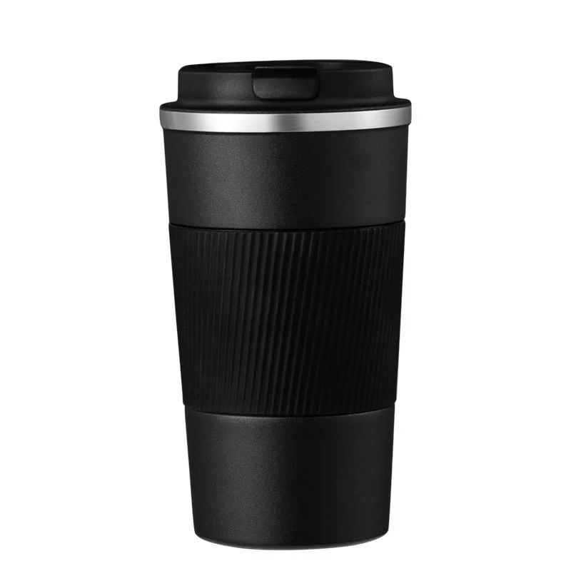 (preta 510ml) Caneca Térmica De Aço Inoxidável De 510ml Para Café E Viagem.