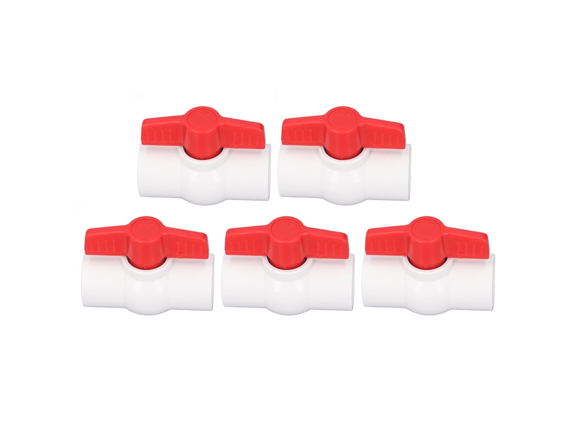 Válvula De Bola Pvc 5pcs Para Abastecimento De Água Conexão Rápida 32mm Id