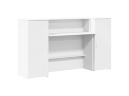 Reception Desk, Reception Desks Vidaxl Branco Madeira Processada (180 X 50 X 103.5 Cm)