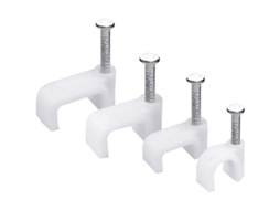 500 Pcs Grampos de Cabo com Prego de Aço S/MARCA