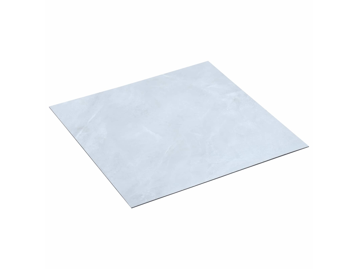 Conjunto 20 Pranchas De Piso Vidaxl Branco Pvc (30,5 X 30,5 Cm)