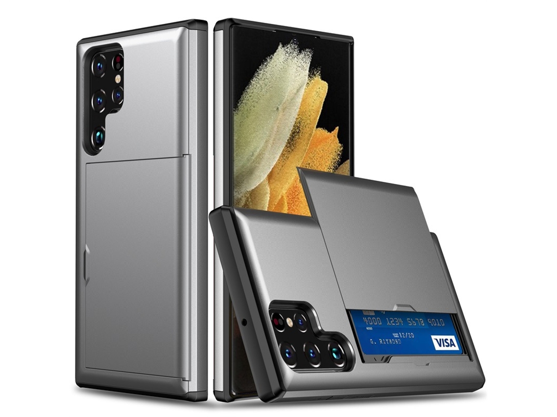 Adequado Para Capas De Celular Samsung E Capas Protetoras Anti-queda Para Cartões.cinza-s20fe