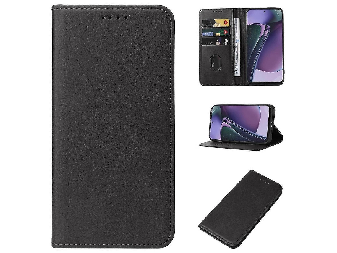 Capa De Couro Com Fecho Magnético Para Celular