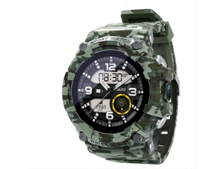 Smartwatch LOKMAT Sky Dial Verde 33Mm Pulseira de Borracha Smartwatch