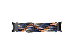 Pulseira de Relógio Tefida Trançada Multicolor Ajustável para Pixel Watch Indigo