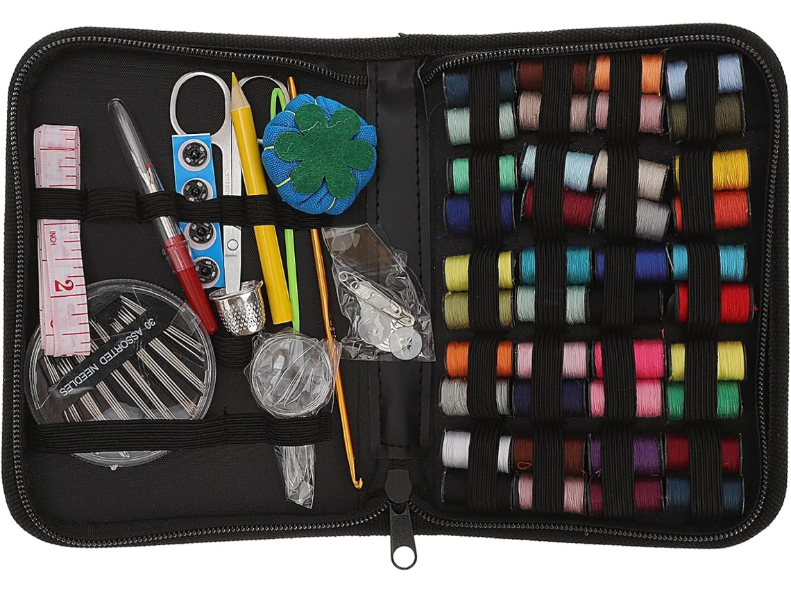 1 Conjunto De Estojo De Armazenamento Prático Para Kit De Costura, Acessórios E Agulhas Para Projetos Diy