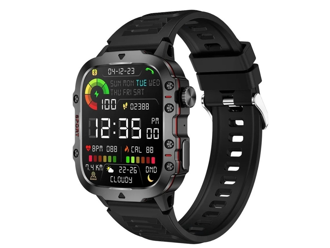 Smartwatch Masculino 1.96 Polegadas Face/recebe Chamadas Monitoramento de Saúde Monitoramento de Exercício para Android Branco Bestvite