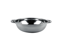 Panela de Cozimento de Aço Inox com Duas Alças para Fogão de Indução 32cm