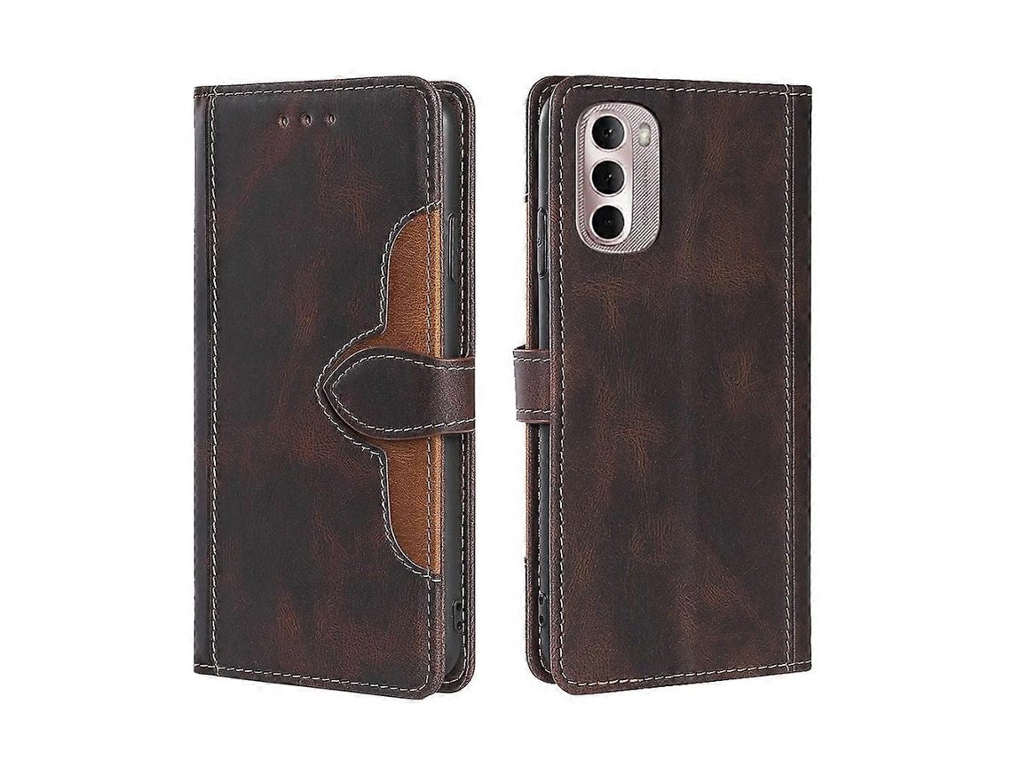 Capa De Couro Pu Com Costura Aparente, Fecho Magnético E Abertura Horizontal Para Motorola Moto G Stylus 5g 2022.