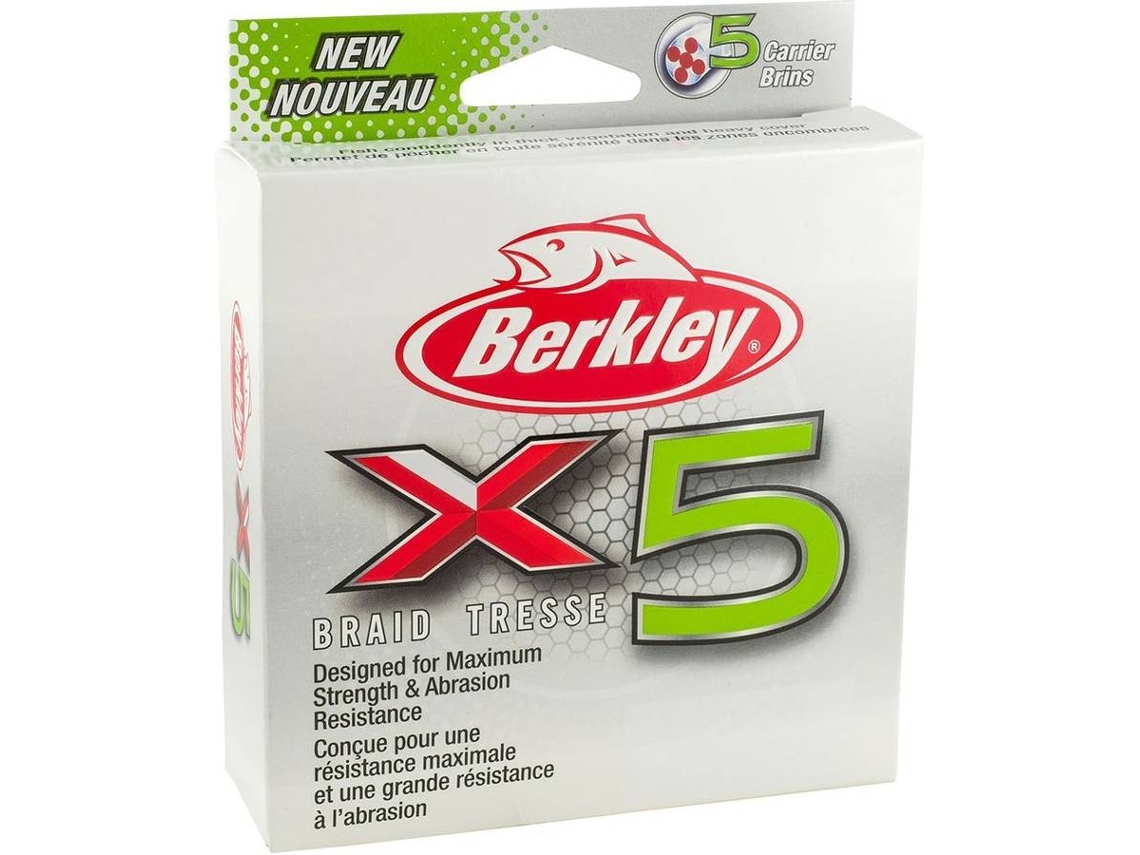 Linha de Pesca trançadas BERKLEY X5 Braid (0.080 mm - 0,10 mm)
