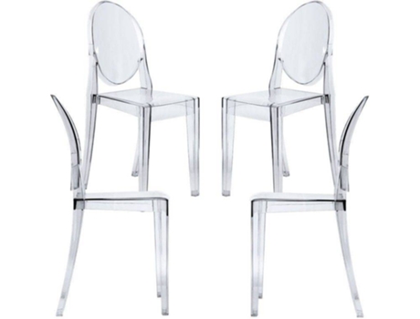 Pack 4 Cadeiras  Diam (36 x 90 x 46 cm - Policarbonato)