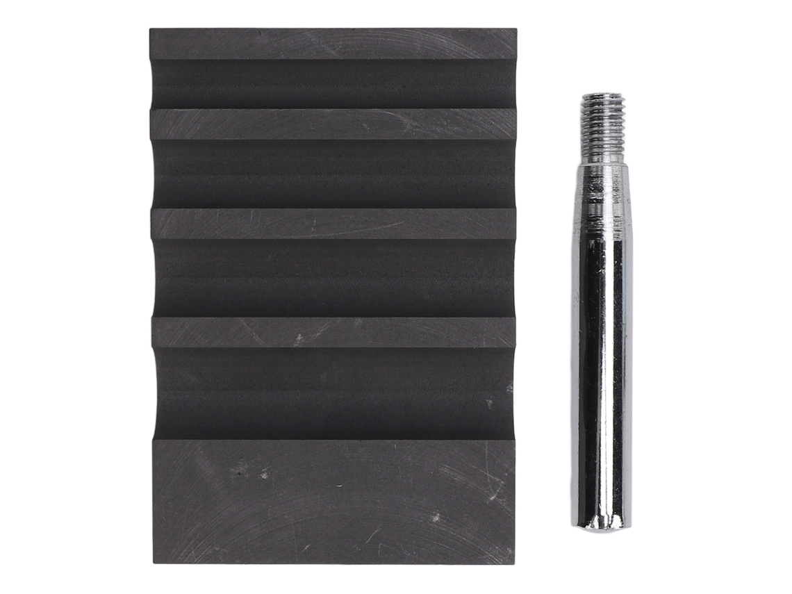 Molde De Grafito Resistente Ao Calor Médio Redondo Com 4 Ranhuras Para Lampwork De Vidro Graphite Shaper