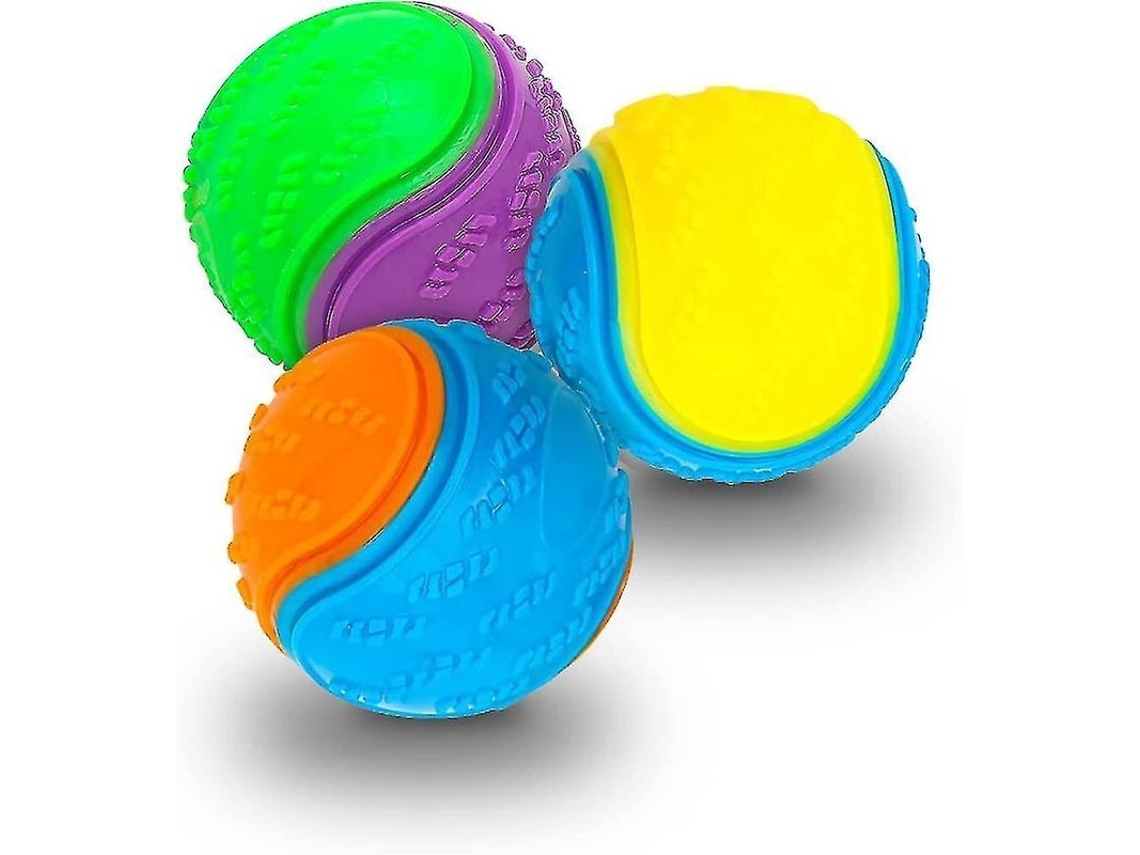 2026 3 Unidades de Pelota Perro Scooby Doo, Juguete Interactivo de Goma Tpr Duradera, Limpieza Dental Y Ejercicio para Cachorros