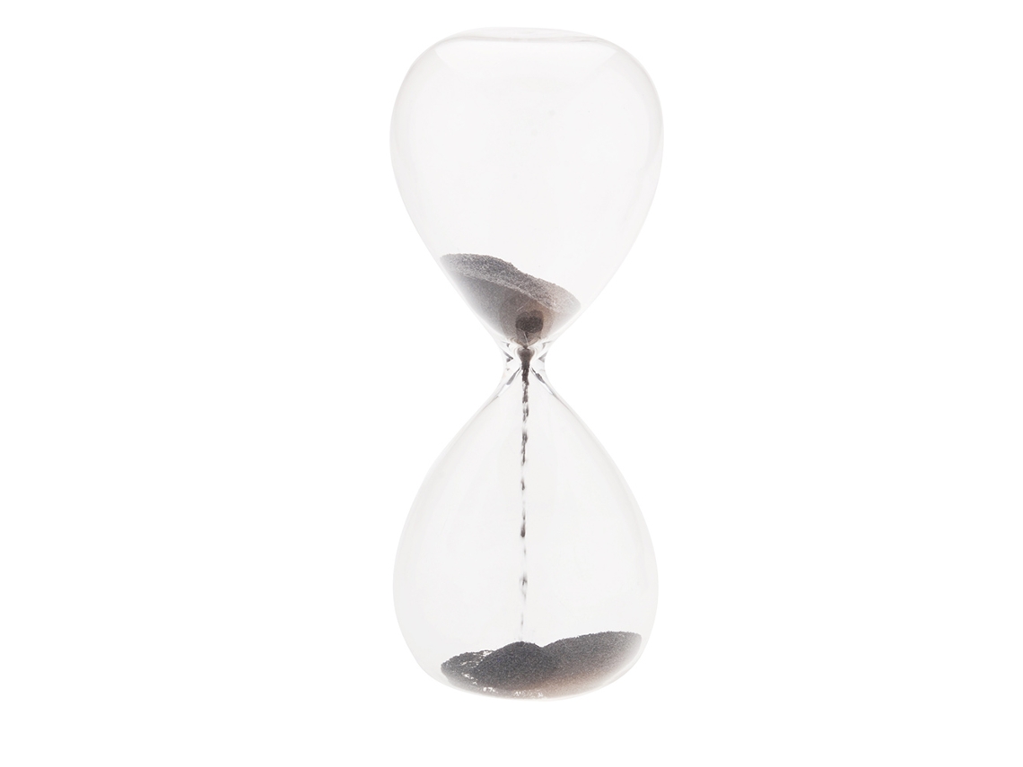 1 Peça Ampulheta Magnética Awaglass Temporizador Soprado À Mão Decoração De Mesa Ampulheta Magnética Preta